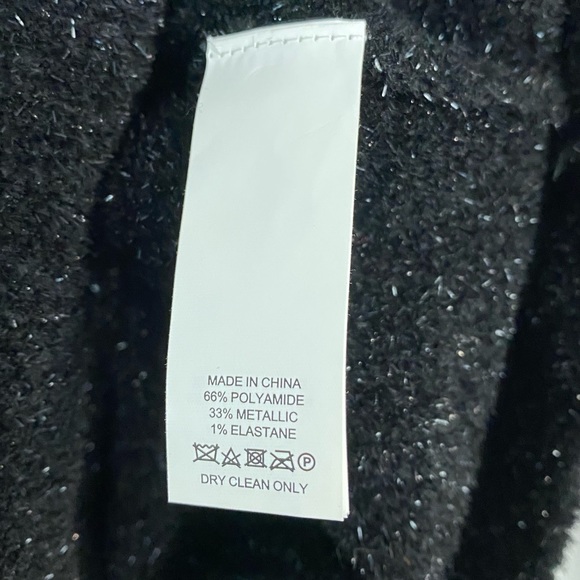 Kate Spade Metallic Black Texture Sweater - Picture 8 of 9